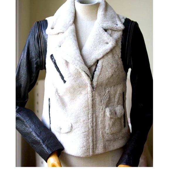 Shearling Aviator Jacket - Picture 1 of 16